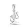 Серебряный кулон Весы без камней (арт. 7503/4409вс) – изображение 1