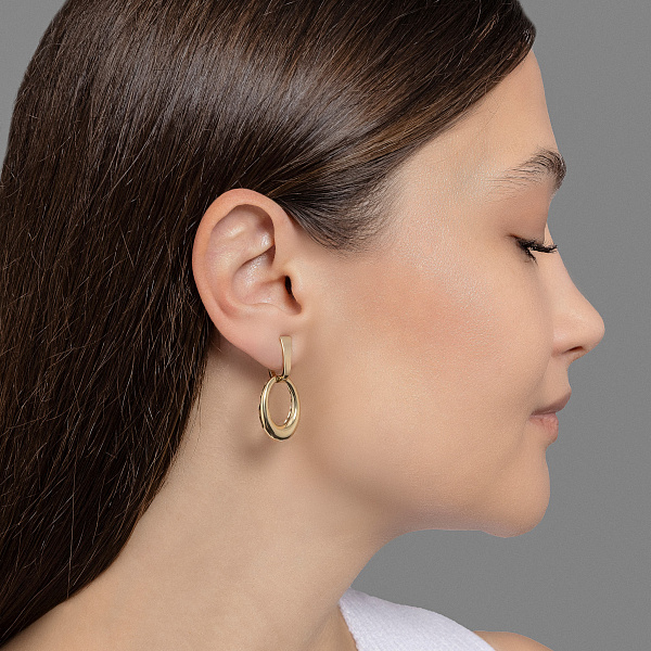 Серьги из желтого золота (арт. 111329ж) – изображение 3