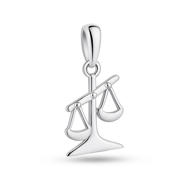Серебряный кулон Весы без камней (арт. 7503/4409вс) – изображение 1