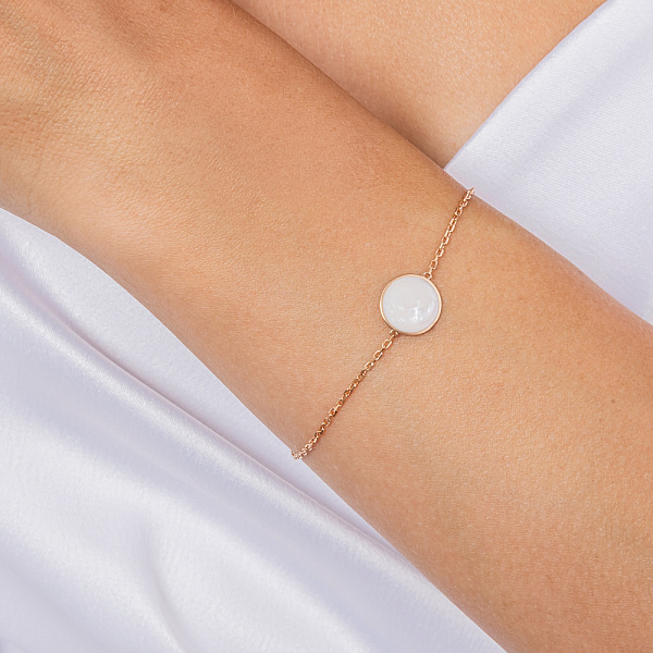 Золотий браслет Лýна з емаллю (арт. 341257еп) – зображення 4