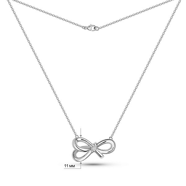 Колье из белого золота Бантики Francelli (арт. е352976б) – изображение 5