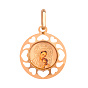 Золотая ладанка иконка «Божья Матерь с младенцем» (арт. 421055)