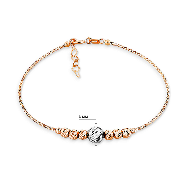 Золотий жіночий браслет Orbit (арт. 323333кб) – зображення 3