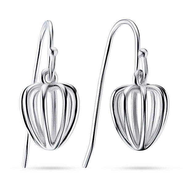 Серебряные серьги с подвесной частью (арт. 7502/3197) – изображение 1