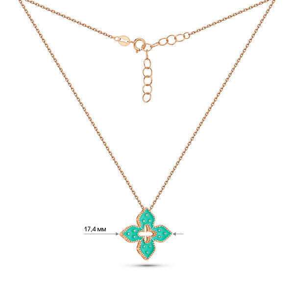 Золоте кольє з емаллю (арт. 352846/15ебрз) – зображення 5