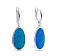 Серебряные серьги с опалом (арт. 7502/3417Пос) – изображение 1