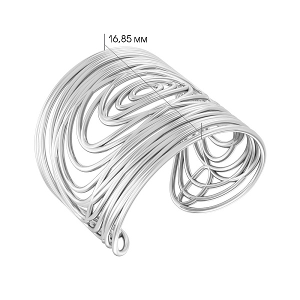 Кольцо из белого золота Francelli (арт. 140056б) – изображение 6