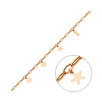 Фото Браслет из золота с подвесками (арт. 324602П4)