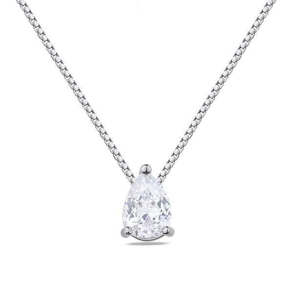 Кольє срібне "Крапля" з фіанітом (арт. 7507/1522) – зображення 1