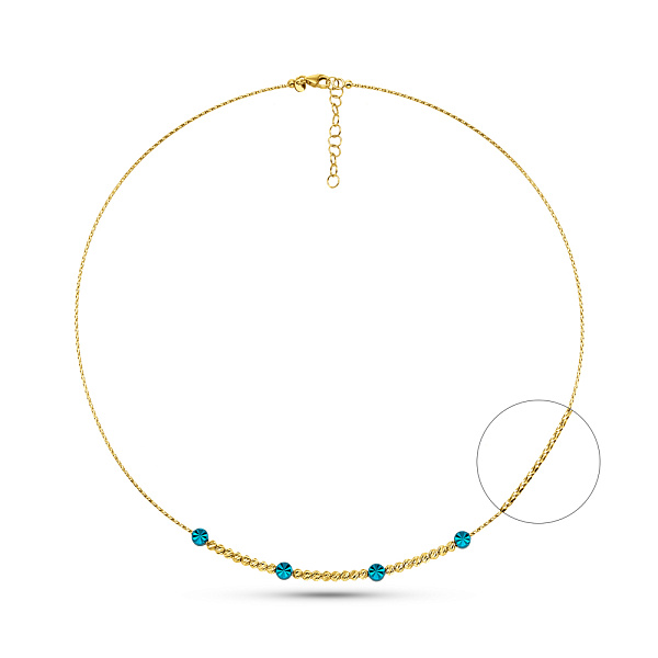 Золотое колье Francelli (арт. 352872жс) – изображение 1