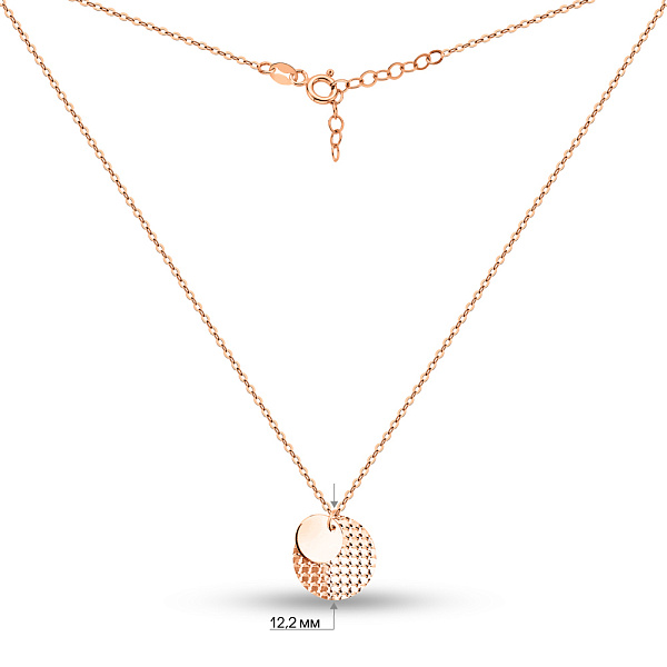 Кольє Монета з червоного золота (арт. 352813) – зображення 3