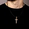 Золотой нательный крестик с распятием (арт. 500706) – изображение 2