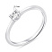 Серебряное кольцо с одним фианитом (арт. 7501/8328) – изображение 2