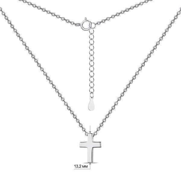 Колье Крестик из серебра (арт. 7507/1750) – изображение 3