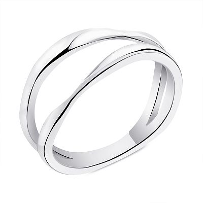 Двойное серебряное кольцо (арт. 7501/6373)