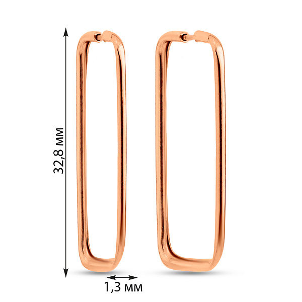 Золотые серьги (арт. 1091443/30) – изображение 4