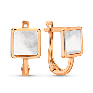 Золотые серьги с перламутром (арт. 109512п)