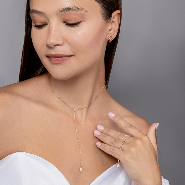 Кольцо FLY из красного золота (арт. 1401061) – изображение 4