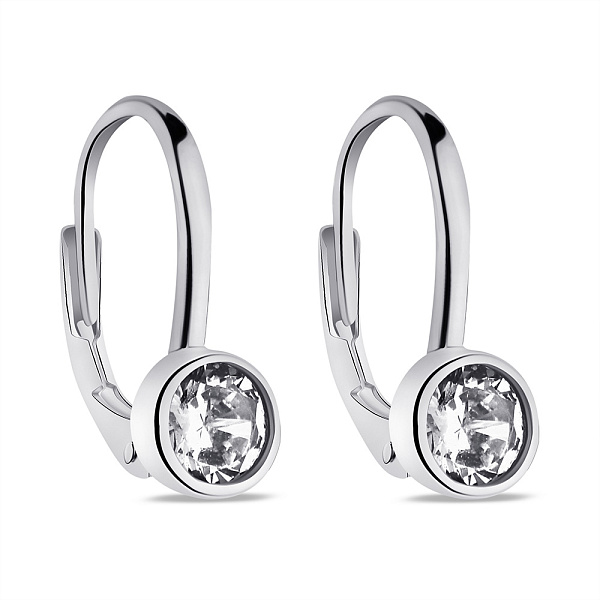 Серебряные серьги с фианитами (арт. 7502/3156/2) – изображение 1
