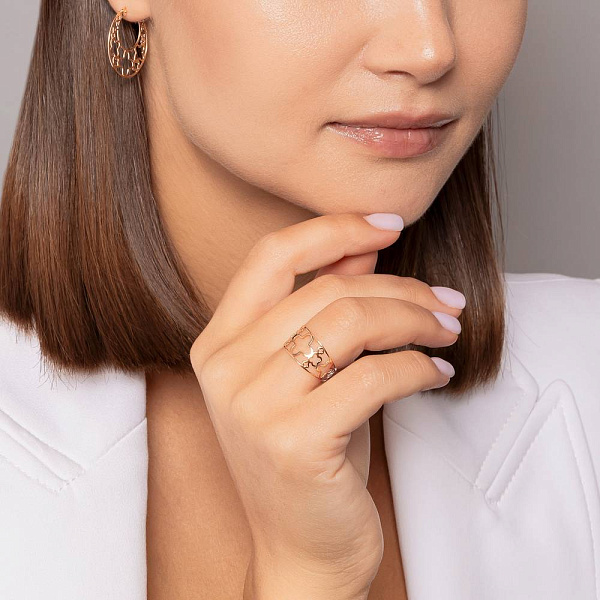 Кольцо из красного золота (арт. 141313) – изображение 3