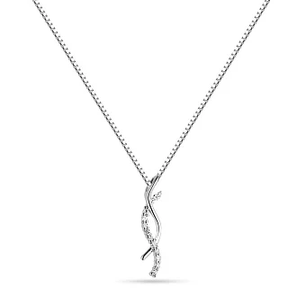 Кольє з білого золота з діамантами (арт. Ц011428/2б)