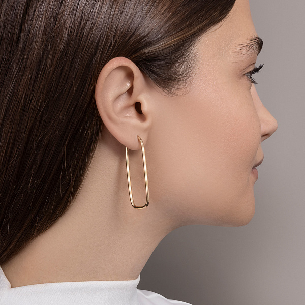 Серьги из желтого золота (арт. 1091609/45ж) – изображение 3