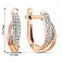 Сережки из красного золота с бриллиантами (арт. С011072015) – изображение 2