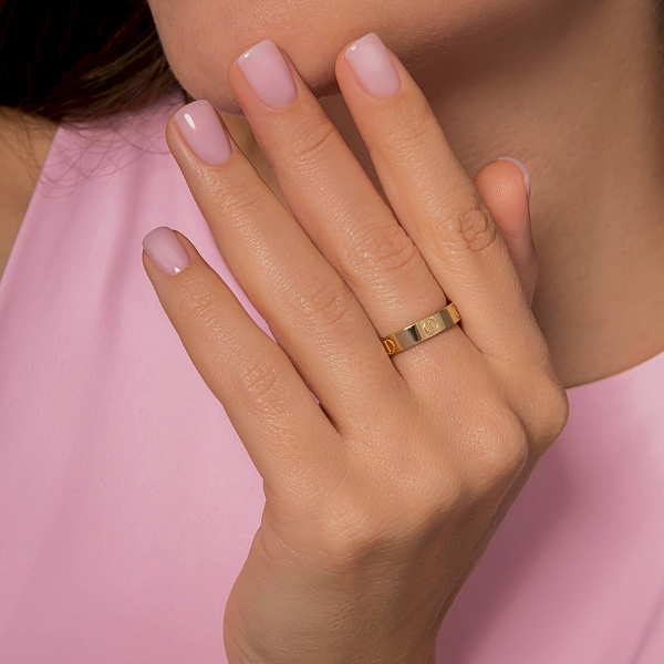 Золотое кольцо без камней (арт. 140716ж) – изображение 2