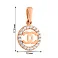 Кулон з червоного золота з фіанітами (арт. 422092) – зображення 2