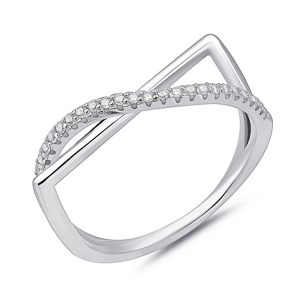 Серебряное кольцо с фианитами (арт. 7501/8197) – изображение 1