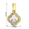 Золотий кулон з фіанітами (арт. 424969ж) – зображення 3