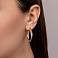 Серьги из красного и белого золота (арт. 108501/30кб) – изображение 2