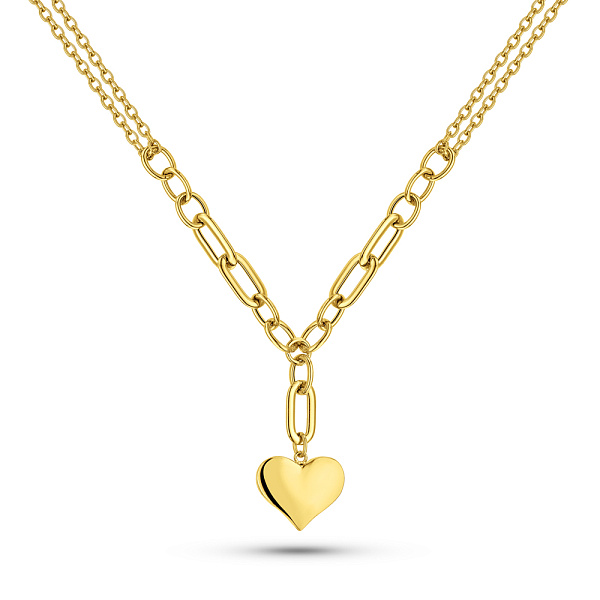 Колье из желтого золота Сердце (арт. 352837ж) – изображение 1