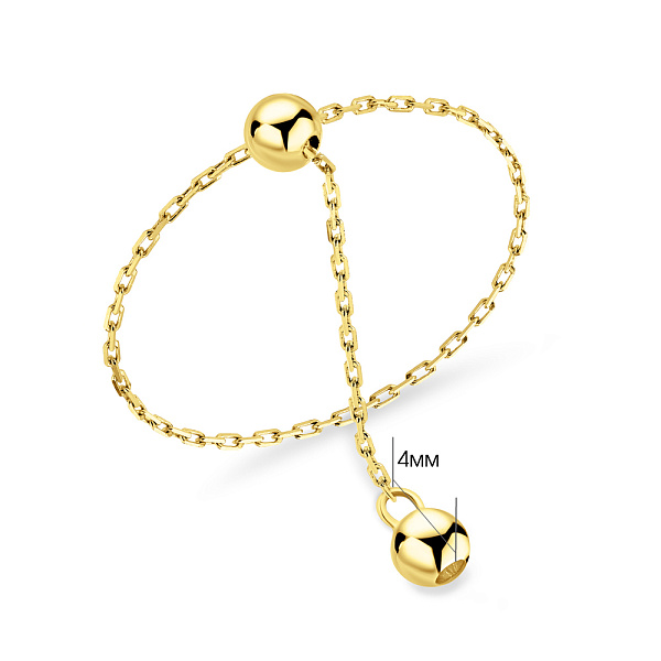 Кольцо из желтого золота FLY (арт. 1401058ж) – изображение 2