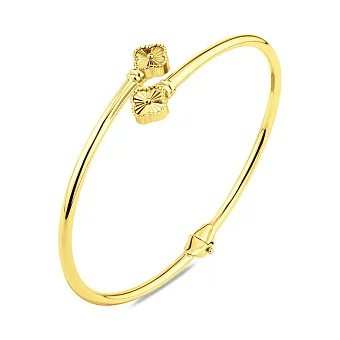 Жесткий браслет из желтого золота (арт. 3261250ж)