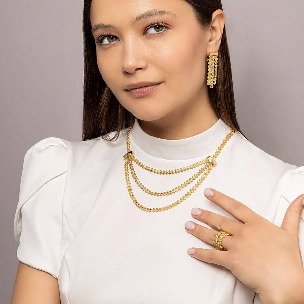 Золоті сережки Francelli (арт. е1091885ж) – зображення 3