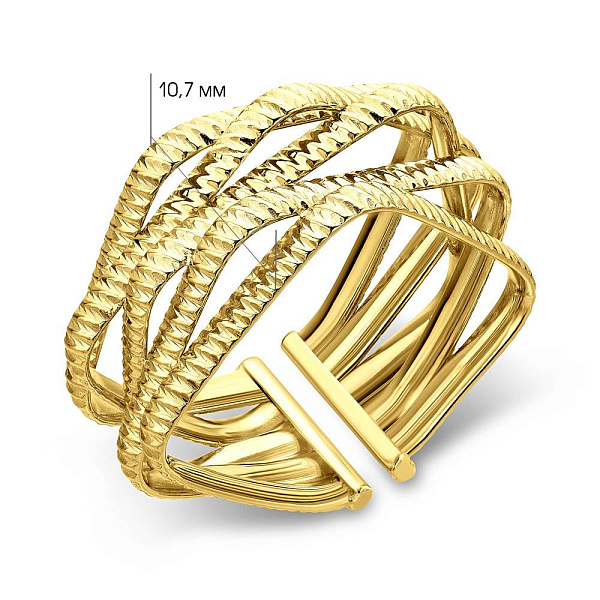 Кольцо Francelli из желтого золота (арт. 155725ж) – изображение 4