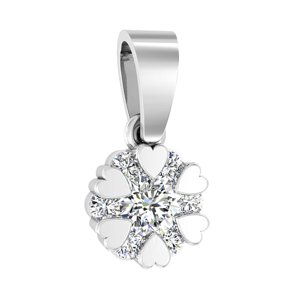 Золота підвіска з фіанітами (арт. 440492б) – зображення 1