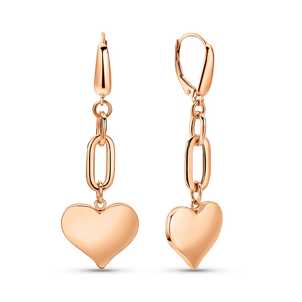 Золоті сережки Сердечка (арт. 1091581) – зображення 1