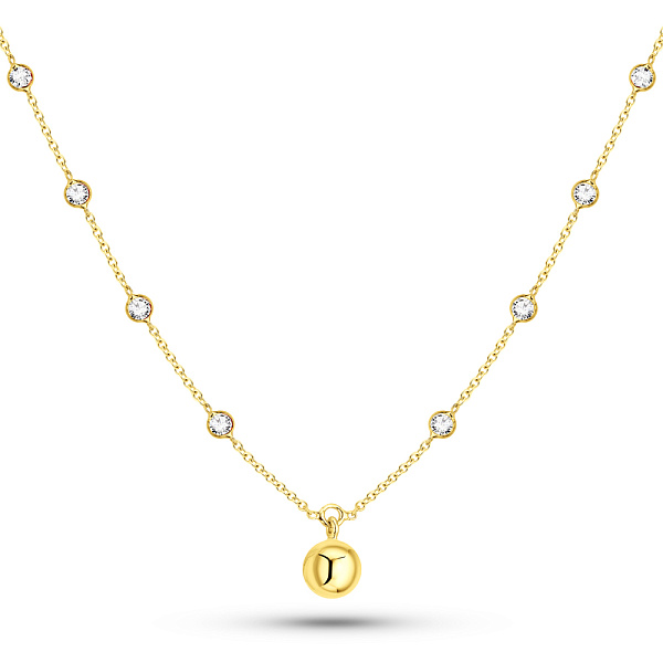 Кольє з жовтого золота з фіанітами (арт. 352656ж) – зображення 1