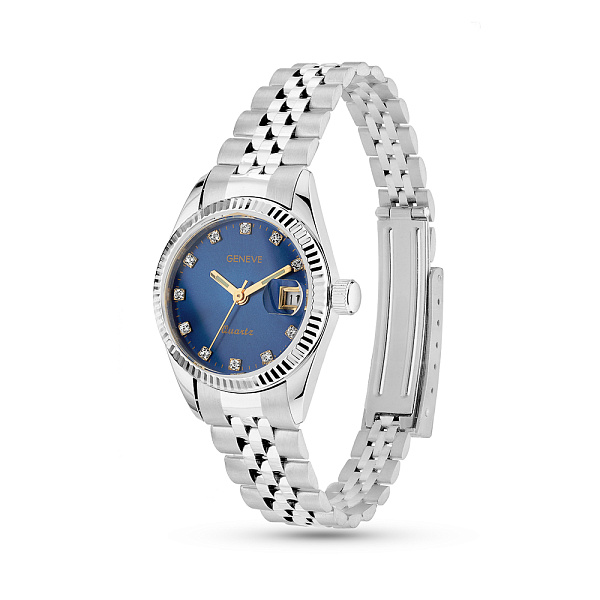 Часы из белого золота с фианитами (арт. 260243бс) – изображение 1