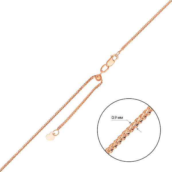 Золотая цепочка с регулируемой длиной (арт. ц303503з) – изображение 2