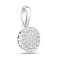 Серебряный кулон с фианитами (арт. 7503/4646) – изображение 1