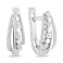 Серебряные серьги с фианитами (арт. 7502/10360) – изображение 1