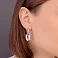 Серебряные серьги-пусеты с подвеской (арт. 7518/6677) – изображение 2