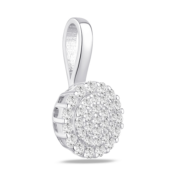 Серебряный кулон с фианитами (арт. 7503/4646) – изображение 1