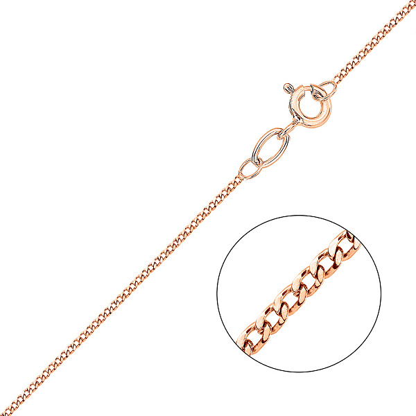 Цепочка из красного золота плетения Панцирное (арт. ц301001) – изображение 1