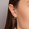 Серьги-кольца из красного золота (арт. 1101090) – изображение 2