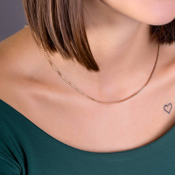 Золотая цепочка плетения Панцирь (арт. ц301006) – изображение 2