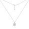 Серебряное колье с подвеской с перламутром (арт. 7507/2629п) – изображение 2